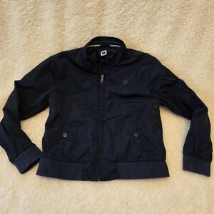 Janie & Jack Kids Blue Bomber Jacket (Size 7-8)